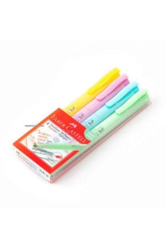 Faber Castell Fosforlu Kalem 38 Pastel 4'lü Set