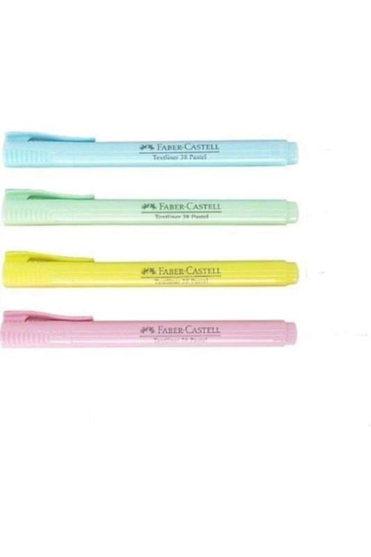 Faber Castell Fosforlu Kalem 38 Pastel 4'lü Set