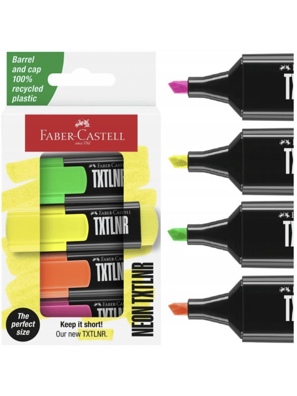 Faber Castell Fosforlu Kalem Mini Neon 4'lü Set - 154204