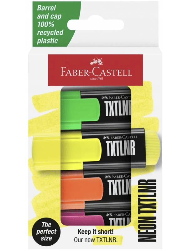 Faber Castell Fosforlu Kalem Mini Neon 4'lü Set - 154204