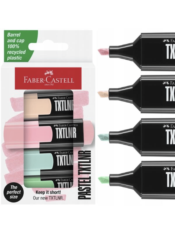 Faber Castell Fosforlu Kalem Mini Pastel 4'lü Set - 154214