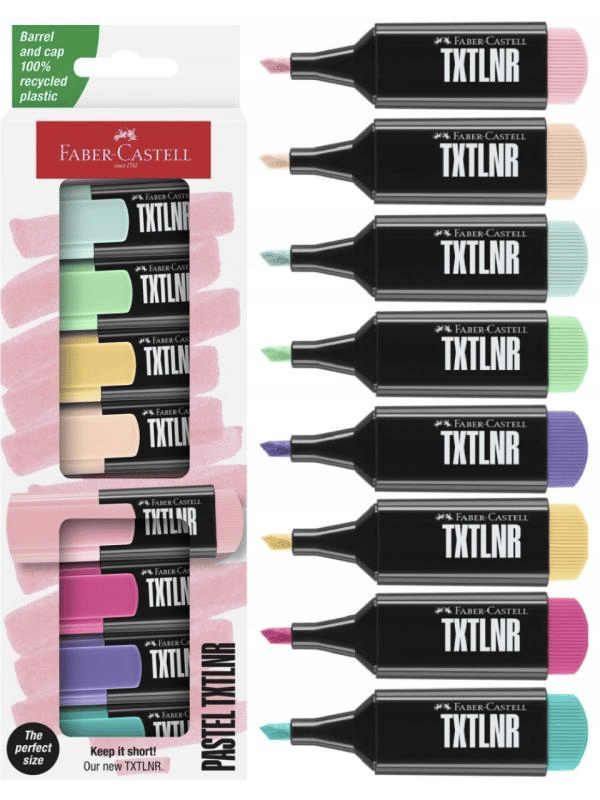 Faber Castell Fosforlu Kalem Mini Pastel 8'li Set - 154218
