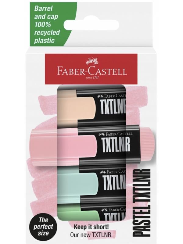Faber Castell Fosforlu Kalem Mini Pastel 4'lü Set - 154214