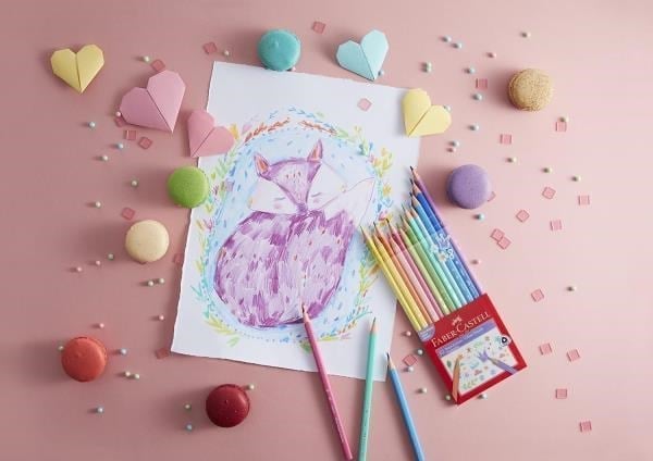 Faber Castell Kuru Boya Kalemi Pastel Renkler 12'li Paket