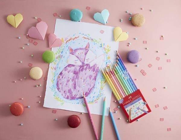 Faber Castell Kuru Boya Kalemi Pastel Renkler 12'li Paket