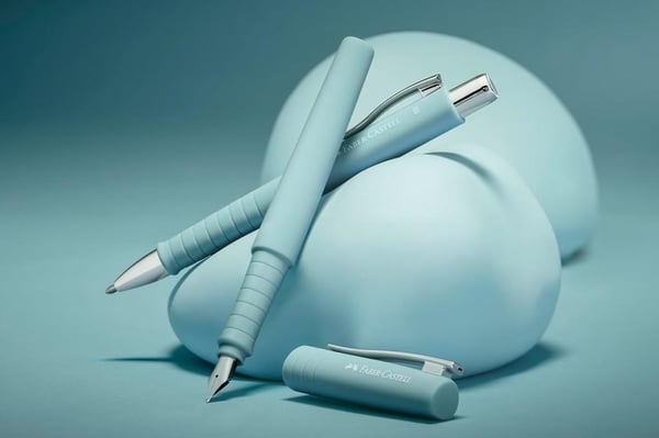 Faber Castell Poly Ball Caribic Blue Dolma Kalem ve Tükenmez Kalem Hediye Seti