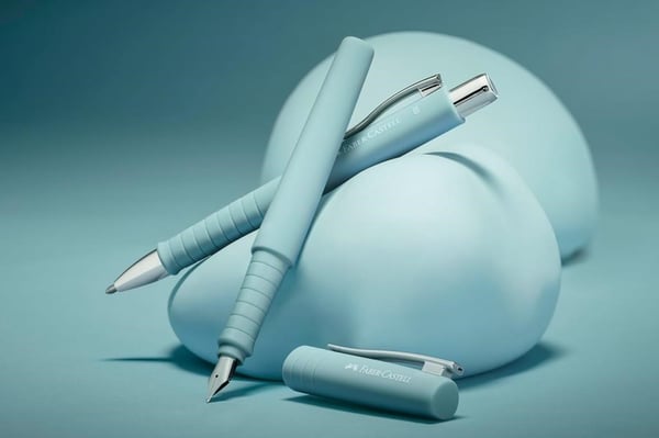 Faber Castell Poly Ball Caribic Blue Dolma Kalem ve Tükenmez Kalem Hediye Seti