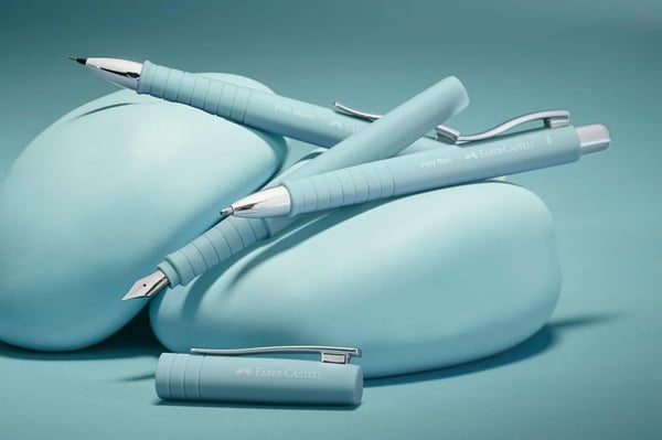 Faber Castell Poly Ball Caribic Blue Dolma Kalem ve Tükenmez Kalem Hediye Seti