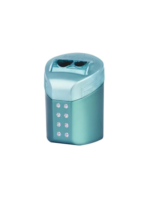 Faber Castell Roll-On Jumbo ve Standart Kalem Açar Kalemtıraş Sparkle Mint Turkuaz