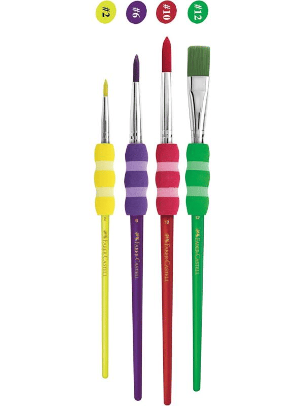 Faber-Castell Soft Touch Fırça Seti Parlak Renkler 4'lü