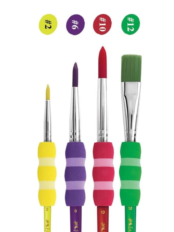 Faber-Castell Soft Touch Fırça Seti Parlak Renkler 4'lü