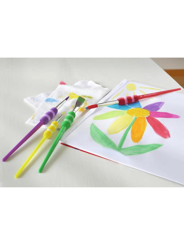 Faber-Castell Soft Touch Fırça Seti Parlak Renkler 4'lü