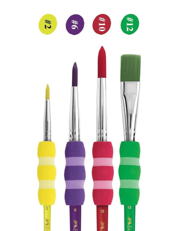 Faber-Castell Soft Touch Fırça Seti Parlak Renkler 4'lü