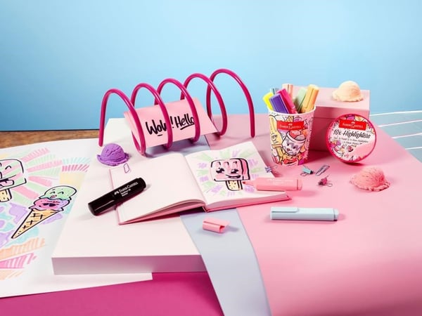 Faber Castell Textliner Ice Cream Pastel Fosforlu Kalem Seti 10'lu