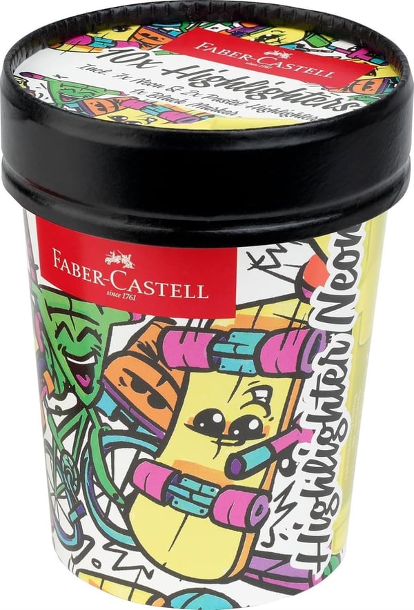Faber Castell Textliner Neon Fosforlu Kalem Seti 10'lu