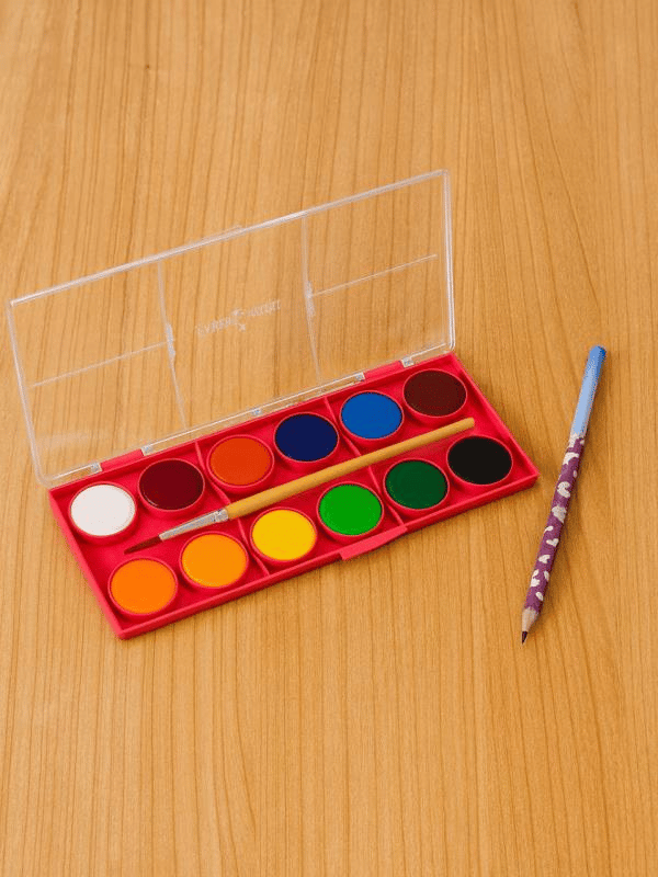 Faber Castell Unicorn Büyük Boy Sulu Boya 12’li + 1 Kurşun Kalem Hediyeli