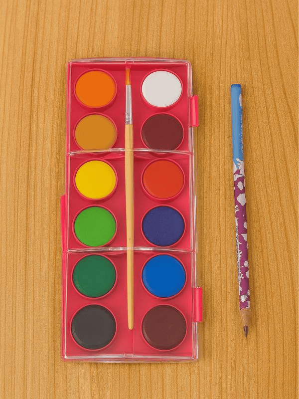 Faber Castell Unicorn Büyük Boy Sulu Boya 12’li + 1 Kurşun Kalem Hediyeli