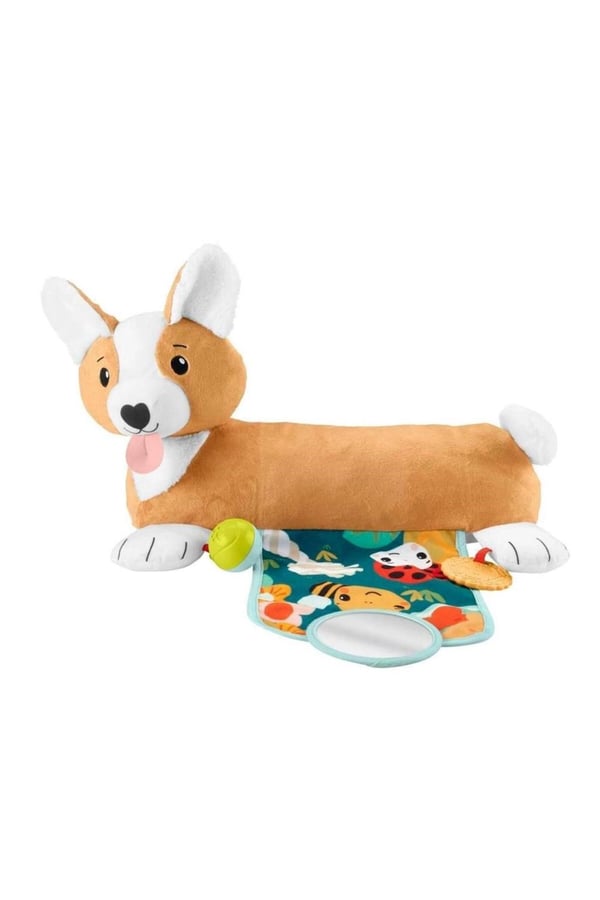 Fisher Price 3'ü 1 Arada Köpekçik Uzanma Yastığı | HJW10 | Karın Üstü Oyun Destek Yastığı
