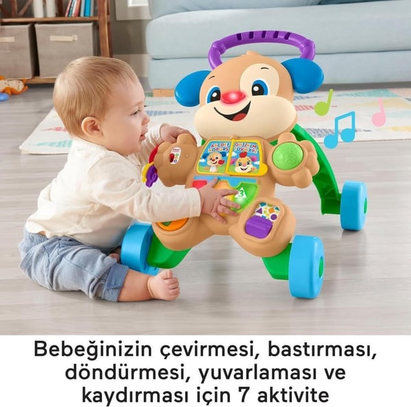 Fisher Price Eğlen ve Öğren Yaşa Göre Gelişim Eğitici Köpekçik Yürüteç