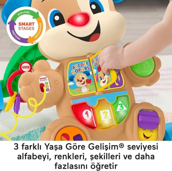 Fisher Price Eğlen ve Öğren Yaşa Göre Gelişim Eğitici Köpekçik Yürüteç