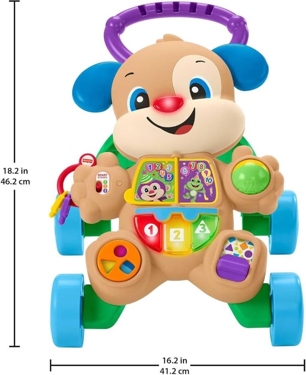 Fisher Price Eğlen ve Öğren Yaşa Göre Gelişim Eğitici Köpekçik Yürüteç