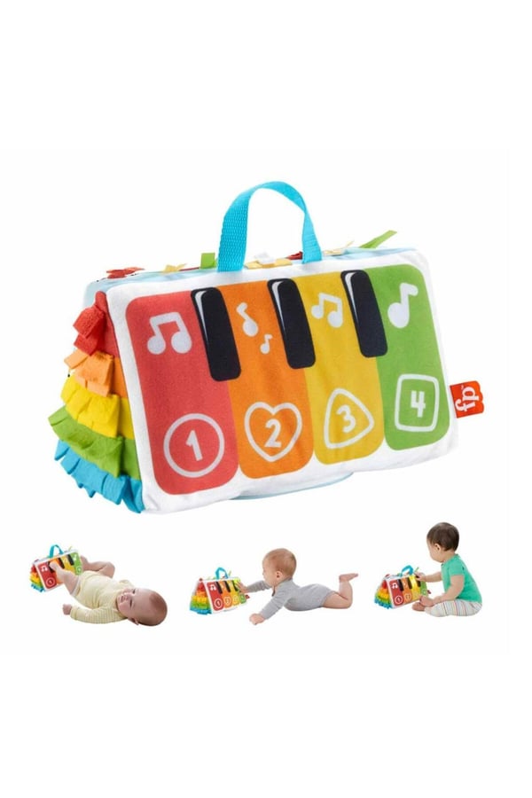 Fisher Price Kick & Play Yumuşak Piyano | Işıklı ve Müzikli Taşınabilir Bebek Oyuncağı | 6 Ay+