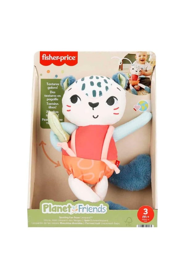 Fisher Price Planet Friends Eğlenceli Dostum Kar Leoparı Pelüş Oyuncak | HKD64