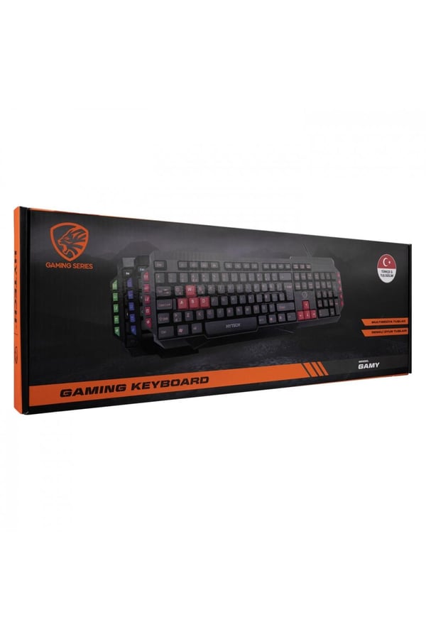 Hytech HYK-46 GAMY Siyah USB Kırmızı Tuşlu Q Gaming Oyuncu Klavyesi