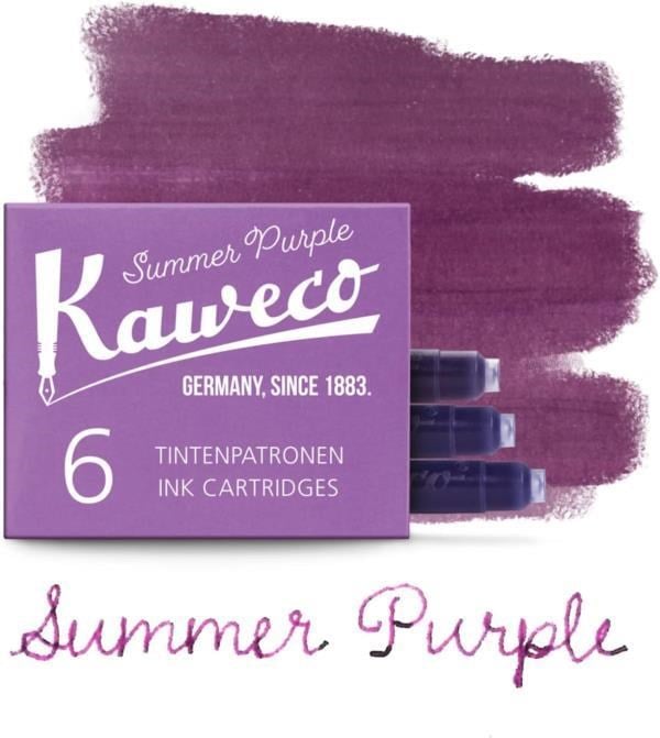Kaweco Dolma Kalem Mor Mürekkep Kartuşu 6’lı Paket – Uluslararası Standart