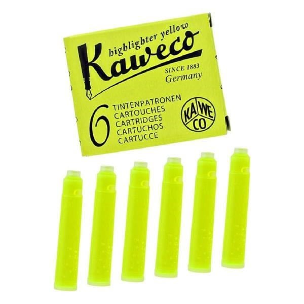 Kaweco Dolma Kalem Neon Sarı Mürekkep Kartuşu 6’lı Paket – Uluslararası Standart
