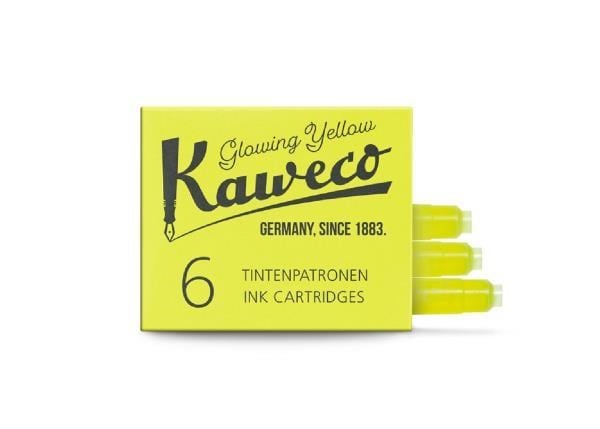 Kaweco Dolma Kalem Neon Sarı Mürekkep Kartuşu 6’lı Paket – Uluslararası Standart