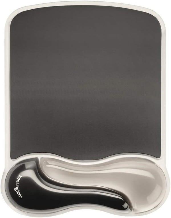 Kensington 62399 Duo Bilek Destekli Memory Foam Fare Pedi, Siyah/Gri