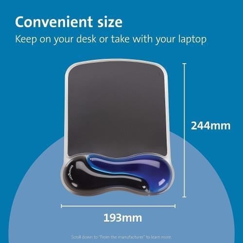 Kensington Entegre Bilek Destekli Duo Gel Mouse Pads - KOD:62401