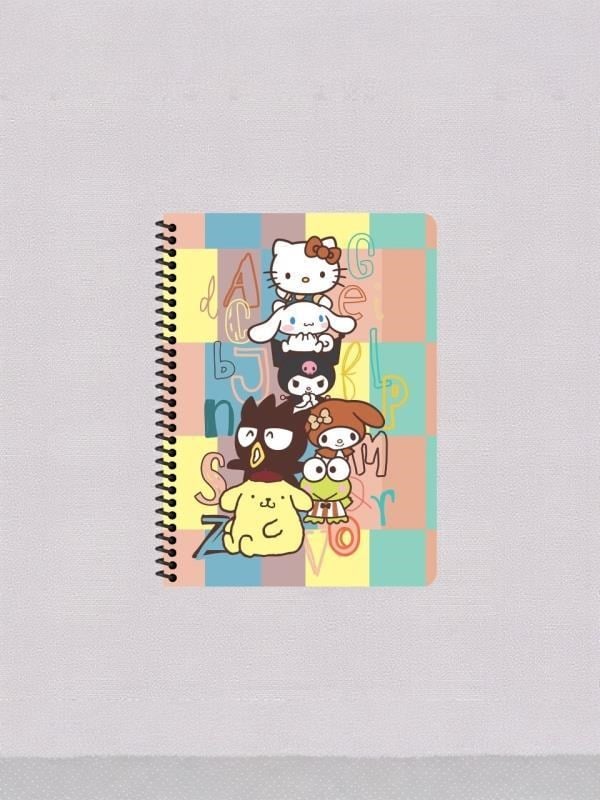 Keskin Color Hello Kitty and Friends 16x22,5 cm A5 Spiralli Defter– 80 Yaprak - Harfler