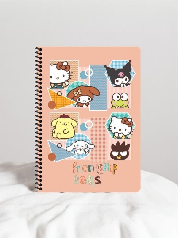 Keskin Color Hello Kitty and Friends A4 Spiralli Defter – 80 Yaprak - Friendship Goals