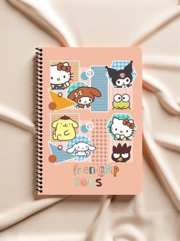 Keskin Color Hello Kitty and Friends A4 Spiralli Defter – 80 Yaprak - Friendship Goals