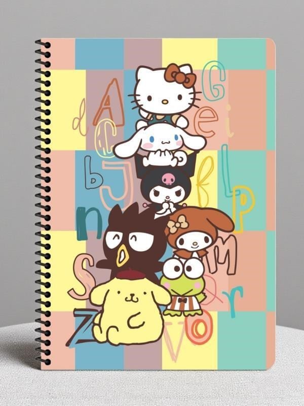 Keskin Color Hello Kitty and Friends A4 Spiralli Defter– 80 Yaprak - Harfler