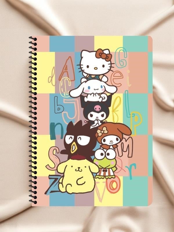 Keskin Color Hello Kitty and Friends A4 Spiralli Defter– 80 Yaprak - Harfler