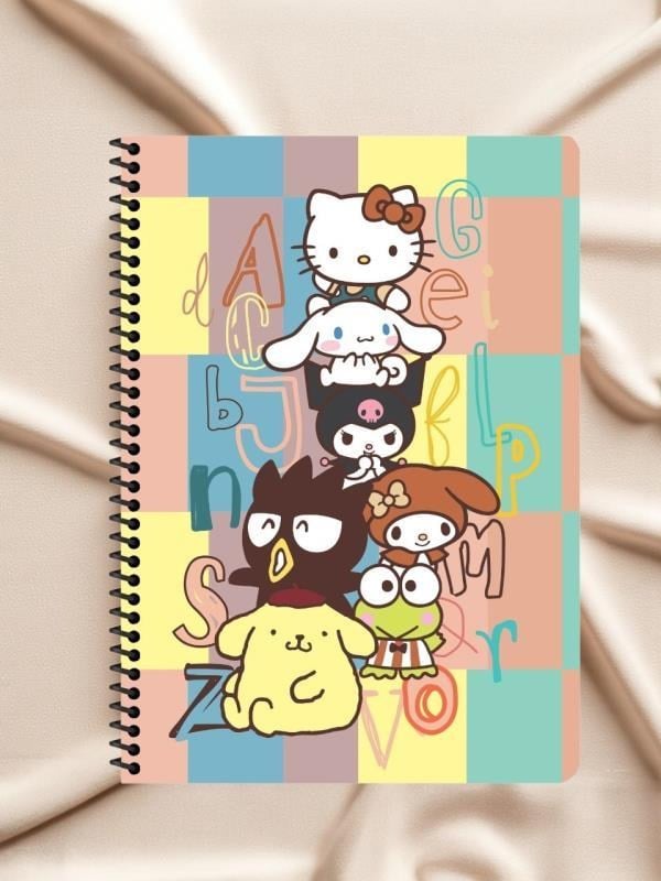 Keskin Color Hello Kitty and Friends A4 Spiralli Defter– 80 Yaprak - Harfler