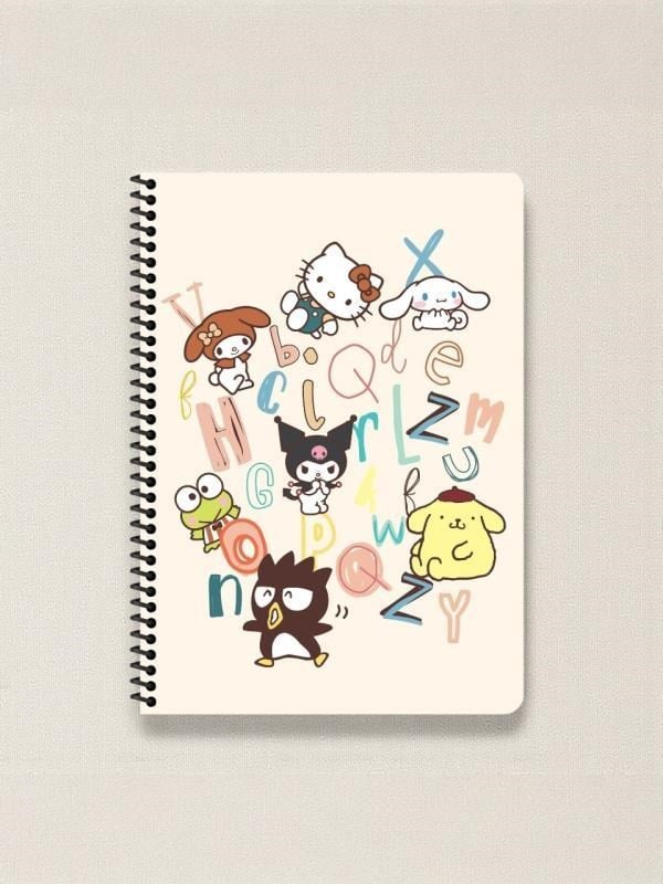 Keskin Color Kuromi and Hello Kity Friends A4 Spiralli Defter – 80 Yaprak