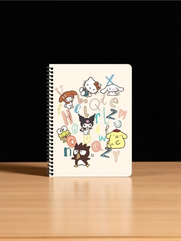 Keskin Color Kuromi Hello Kitty and Friends 16x22,5 cm A5 Spiralli Defter– 80 Yaprak - Harfler