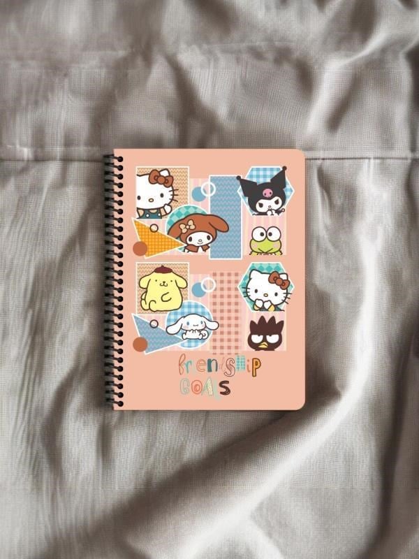 Keskin Color Kuromi Hello Kitty and Friends 16x22,5 cm A5 Spiralli Defter– 80 Yaprak - Friendship Goals