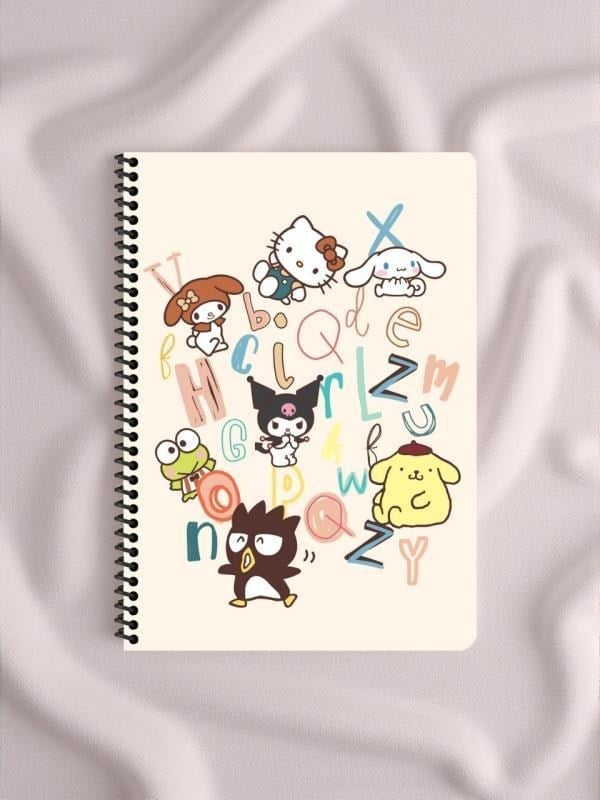 Keskin Color Kuromi Hello Kitty and Friends 16x22,5 cm A5 Spiralli Defter– 80 Yaprak - Friendship Goals