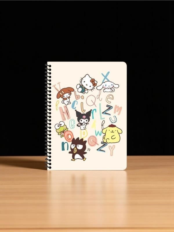 Keskin Color Kuromi Hello Kitty and Friends 16x22,5 cm A5 Spiralli Defter– 80 Yaprak - Harfler