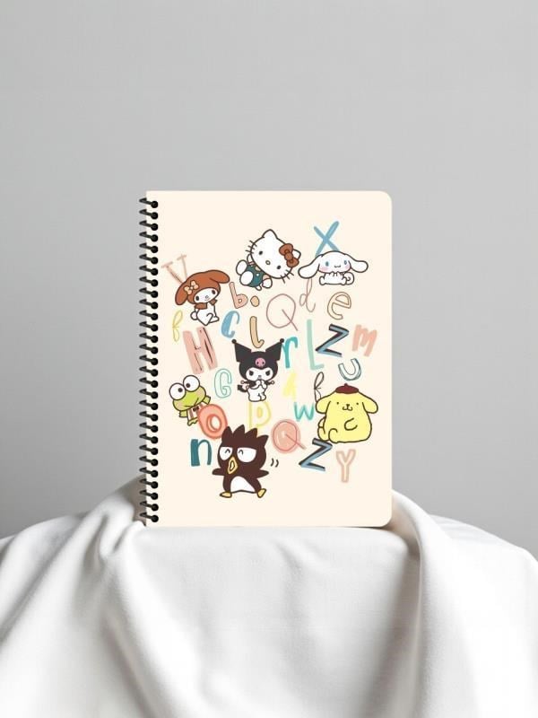 Keskin Color Kuromi Hello Kitty and Friends 16x22,5 cm A5 Spiralli Defter– 80 Yaprak - Harfler