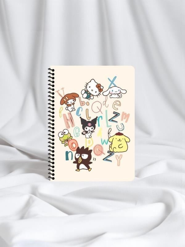 Keskin Color Kuromi Hello Kitty and Friends 16x22,5 cm A5 Spiralli Defter– 80 Yaprak - Harfler