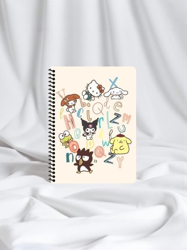 Keskin Color Kuromi Hello Kitty and Friends 16x22,5 cm A5 Spiralli Defter– 80 Yaprak - Harfler
