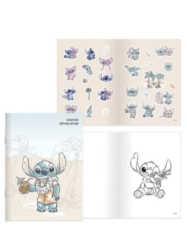 Keskin Color Lilo&Stitch 20*28 8 Yaprak.Çıkartmalı Boyama Resim Defteri