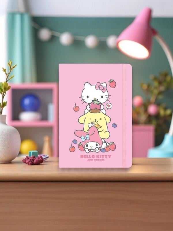 Keskin Color Lisanslı Hello Kitty And Friends 80 Yaprak A5 Defter - Pembe