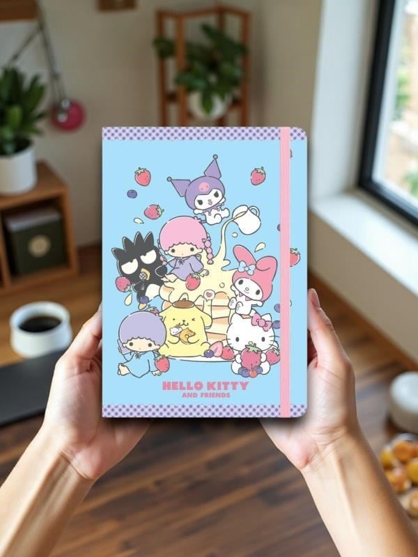 Keskin Color Lisanslı Hello Kitty And Friends 80 Yaprak A5 Defter - Mavi